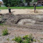 Kerti tó építés előtte