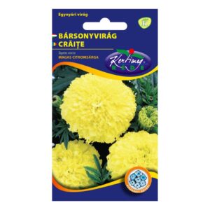 Bársonyvirág nagyvirágú, magas citromsárga 1 g - Rédei Kertimag