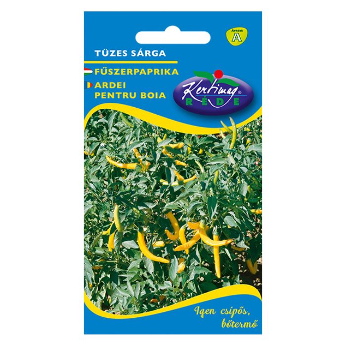 Fűszerpaprika vetőmag Tüzes sárga 0,5 g -Rédei Kertimag
