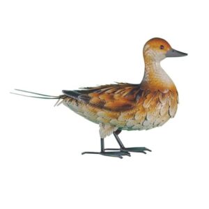 Stilizált dekoratív kacsa figura, barna - NORTENE